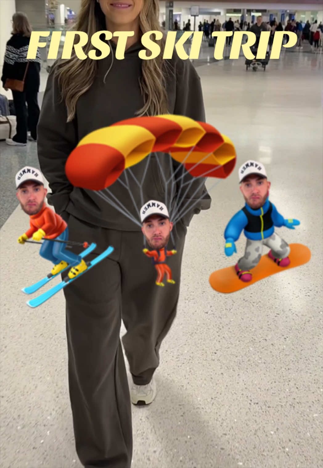 I’ve been waiting his whole NBA career for this moment ⛷️ #travel #nbawife #minivlog #livingleonard #skiing 