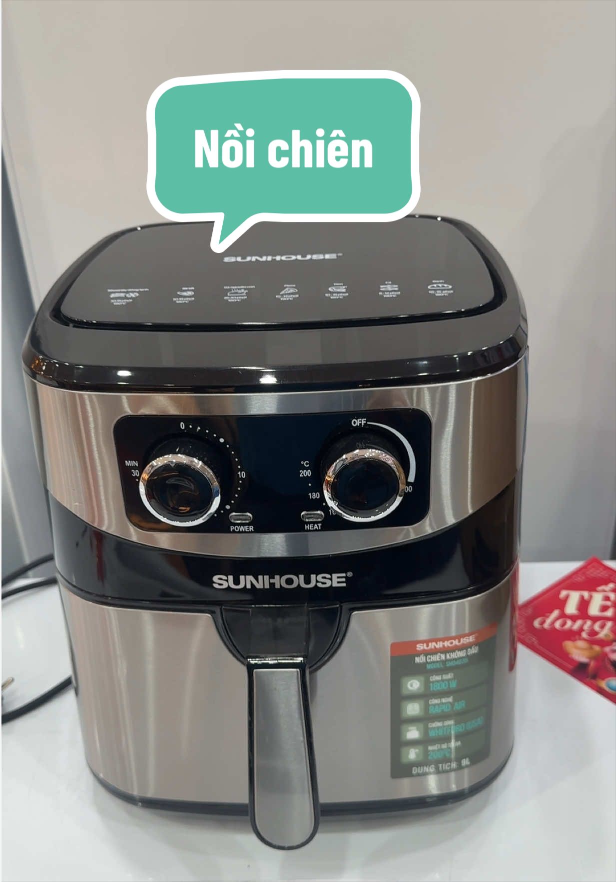 Nồi chiên không dầu ngon bổ rẻ #giadung #sunhouse #nồichiênkhôngdầu #huongdienmayxanh #nồichiên 
