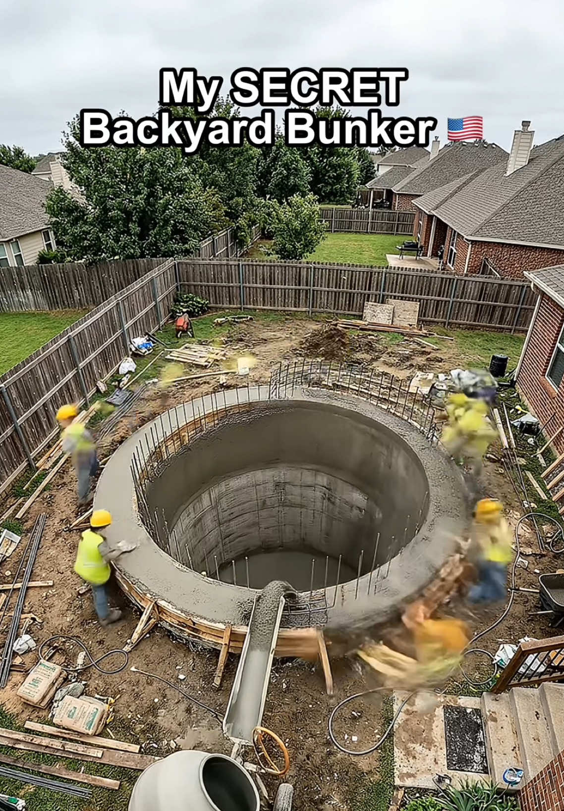 My SECRET Backyard Bunker… hidden under a “kids playhouse” 👀🏡 From messy yard ➜ deep concrete shaft ➜ armored hatch ➜ full luxury garden finish. Would you build one… or is this too much? 😅 #BackyardBunker #HiddenBunker #SecretBunker #BackyardBuild #ExtremeRenovation          