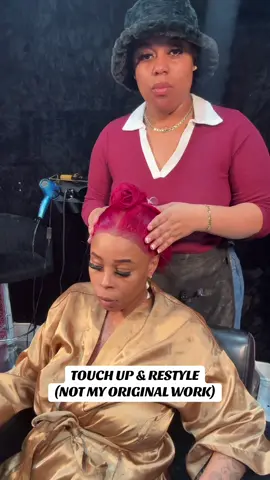 AND THIS IS WHY THEY CALL ME THE WIG MD👩🏽‍⚕️😘 watch me turn this wig up 100 notches 📈 #tampahairstylist #tampawigs #wiginstall #burgundywig #firstlady 