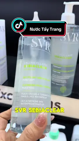 Nước tẩy trang sạch sâu loại bỏ dầu nhờn SVR Sebiaclear Eau Micellaire ##Utsuareview##review##nuoctaytrang##svr##lamdep