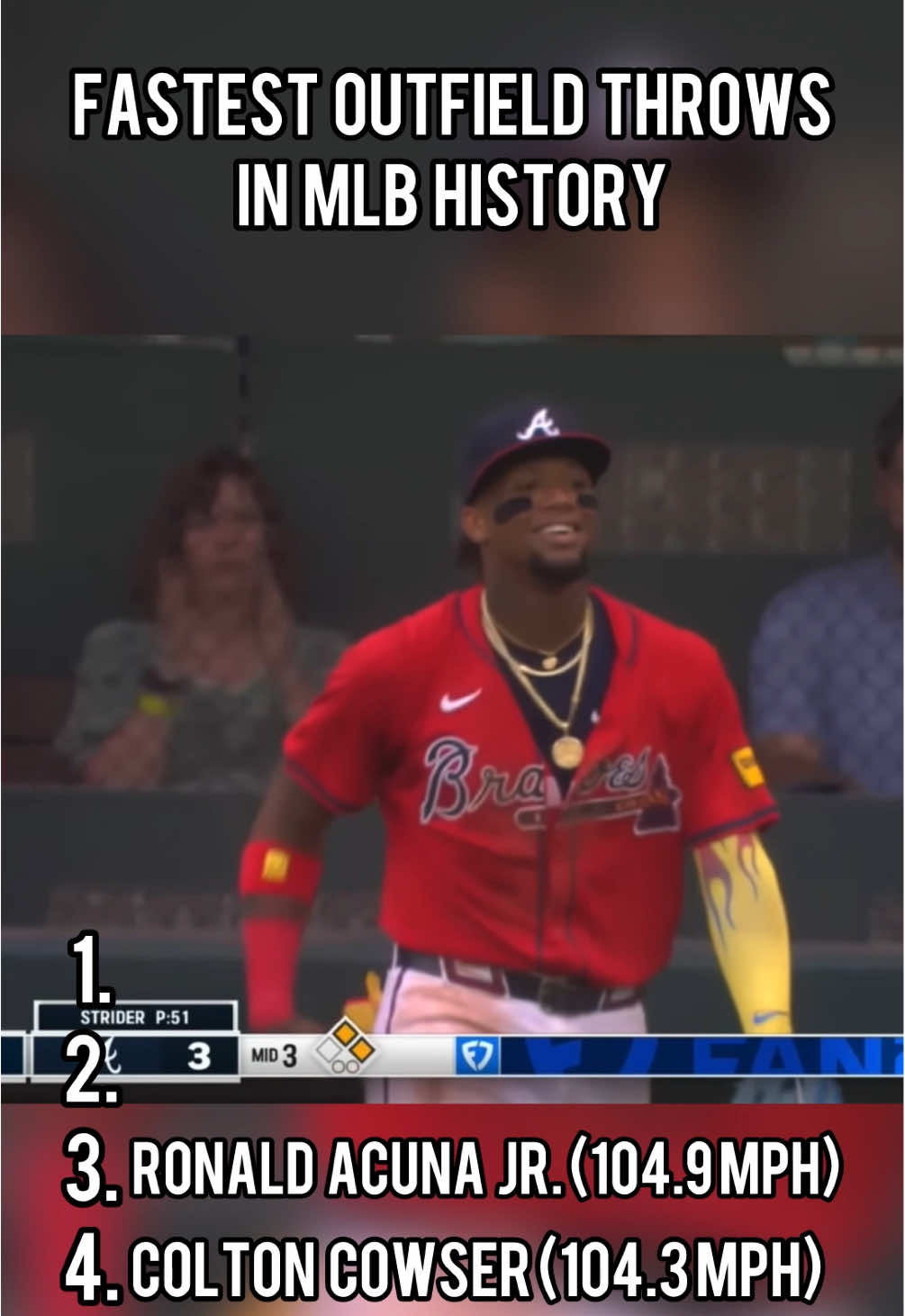Which outfield throw was the craziest? #baseball #MLB #fyp #foryou #viral 