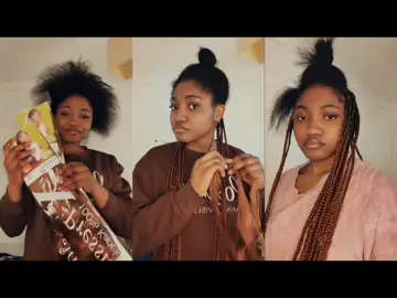 Watch me braid the glow up in 🤎  #BraidTok #BoxBraids #ProtectiveStyle #NaturalHairJourney #BlackGirlMagic   