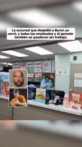 La sucursal que despidió a Byron ya cerró, y todos los empleados y el gerente también se quedaron sin trabajo. #new #fyp #crime #court #foryou