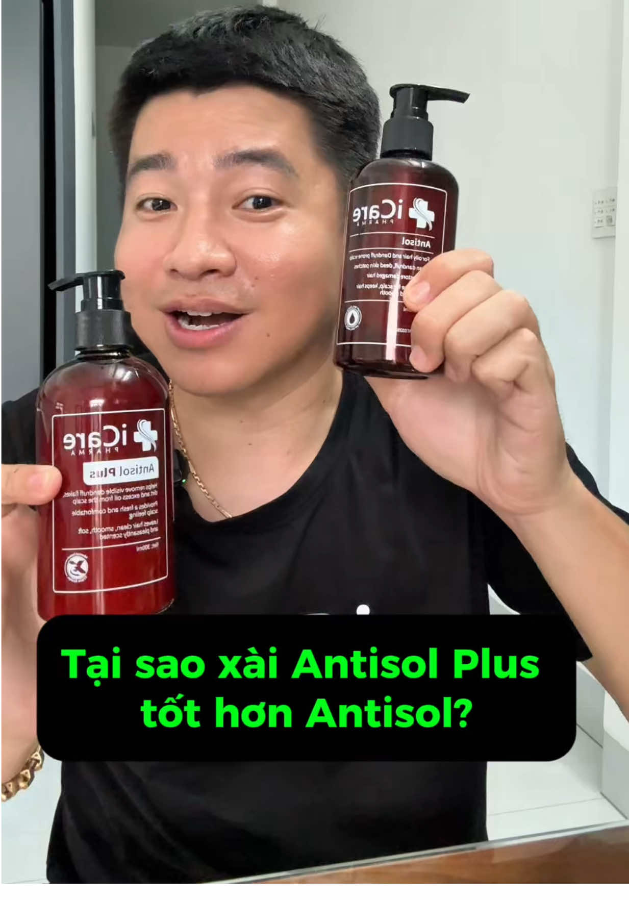 Antisol Plus phiên bản cải tiến của Antisol hỗ trợ gàu, ngứa, mụn da đầu vượt trội #Antisol #Antisolplus #huynhnhanicare #huynhnhanicare #daugoisachgau 