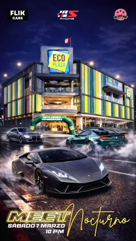 🔥🌙 *La noche tiene un nuevo punto de encuentro…* 🌙🔥 Los motores se encienden, las luces bajan y la adrenalina toma la ciudad. 🚗💨 Este *sábado 7 de marzo – 10 PM*, vivimos una experiencia diferente donde la adrenalina, los autos, el estilo y la energía nocturna se unen en un solo lugar. ✨ MEET NOCTURNO – ECO PLAZA 🌃🏎️🔥 No es solo una reunión… es el lugar donde los verdaderos amantes del motor hacen historia. Prepárate para: 🏁 Autos increíbles 🔥 Ambiente único 🎶 Vibra nocturna 🤝 Comunidad automotriz real 📍 Centro Comercial ECO PLAZA 🕙 10:00 PM ¿Vas a mirar… o vas a ser parte del show? 😎 Quieres ser parte de nuestros auspicios? Escríbenos al dm #MeetNocturno #EcoPlaza #CarMeet #AdrenalinaNocturna