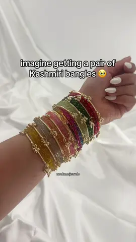 SOLD OUT SIGN UP FOR RESTOCK NOTIFICATIONS can be worn on their own or mix with others to make a whole new set #kashmiribangles #desitiktok #glassbangles #fyp #bangles 