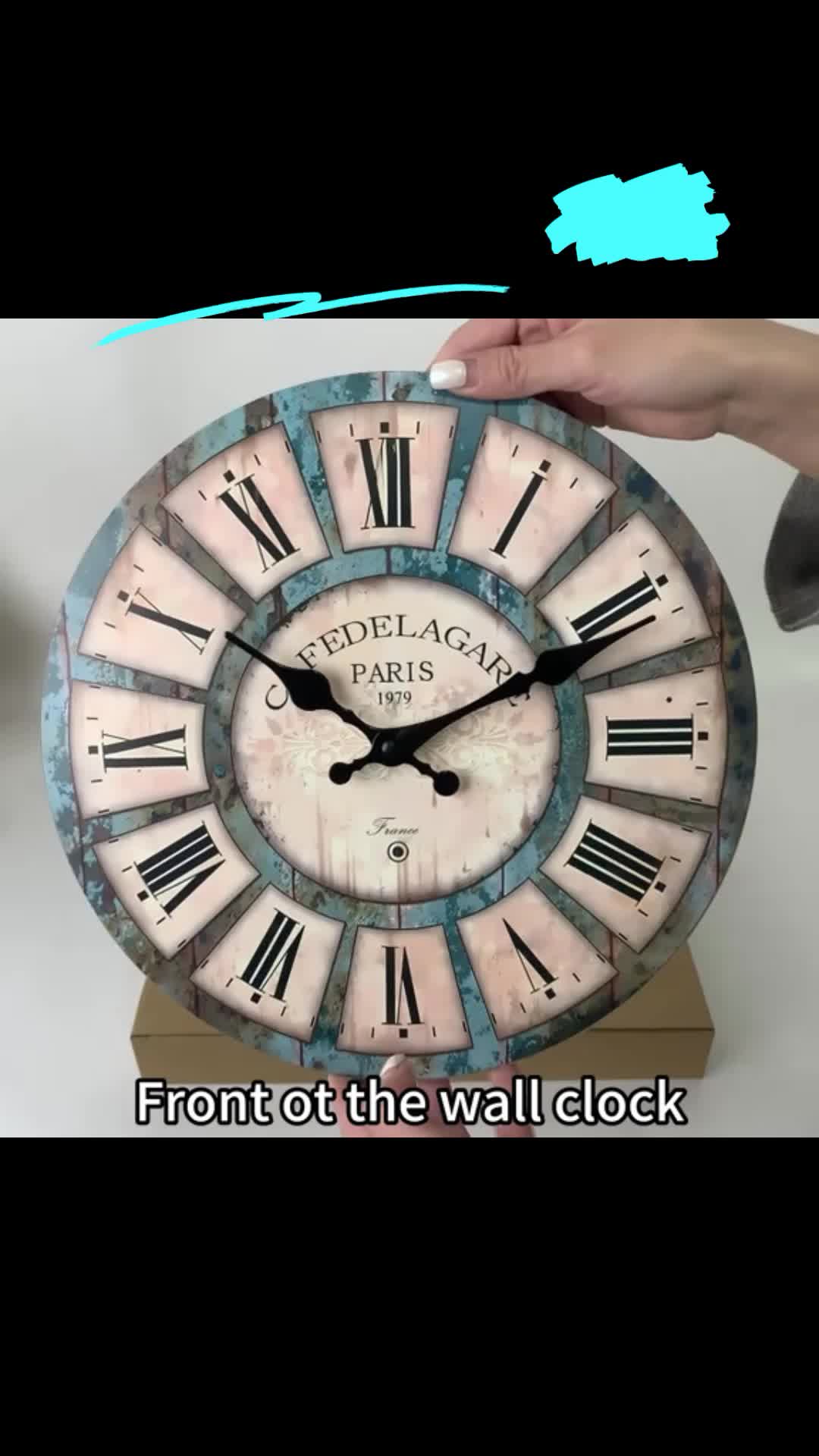 Vintage Roman numeral wooden large wall clock, 20–24 inches, silent with no ticking sound, battery-powered; a large size suitable for living rooms, bedrooms, and office wall decor; an ideal holiday gift and office decoration. #housedecor #roomdecoration #vintagewatch #walllights #atlluxurydecor #decorativestorage #houseessential #falloweendecor #furnituredecoration #amazonroomdecor