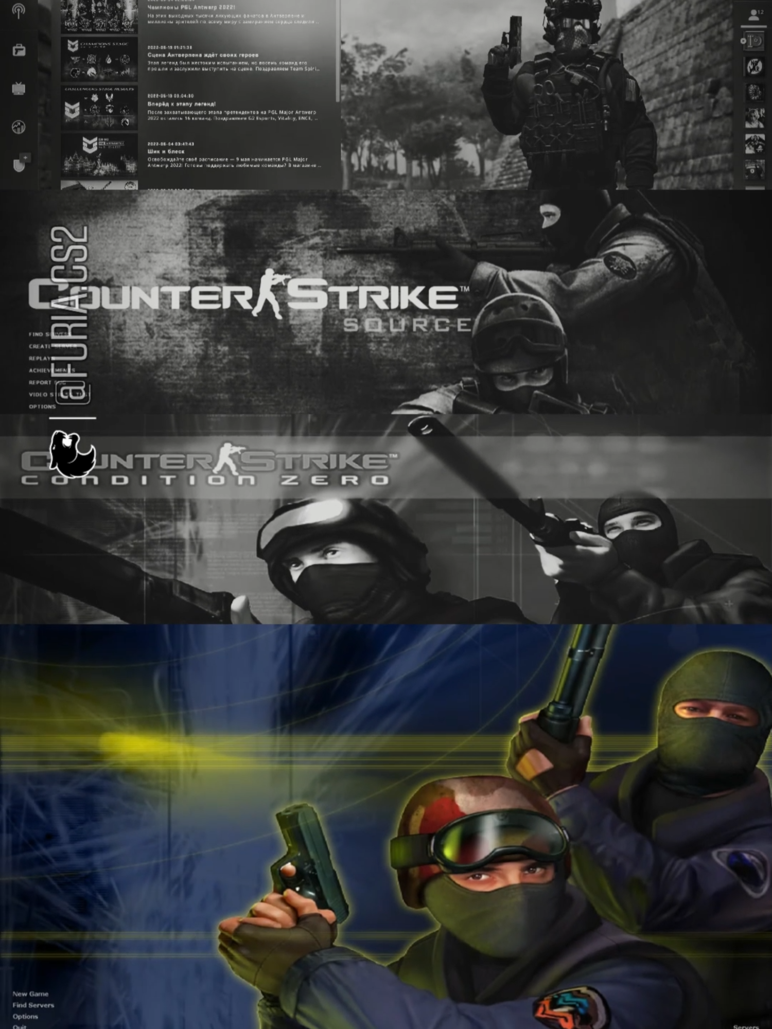 🎶 Música do menu do Counter-Strike com o passar do anos #FURIACS #CS2 #counterstrike