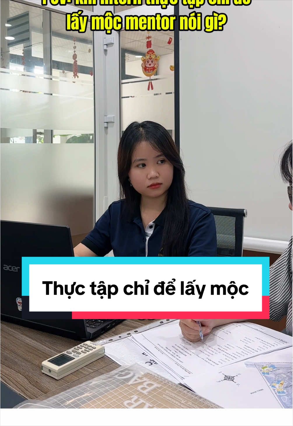 Thực tập để lấy mộc không sai nhưng có thêm kinh nghiệm thì quá tốt ☺️ #DiamondHouse #thuctapsinh #pov #chuyenvanphong #genzdilam 