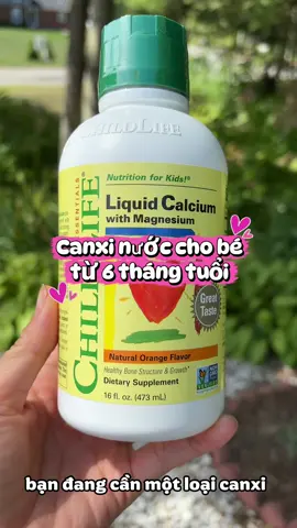 🇺🇸🇺🇸Calcium nước ChildLife với công thức nghiên cứu hoàn chỉnh cung cấp dưỡng chất và vitamin cần thiết cho trẻ như Canxi, Vitamin D, Magie, … nhằm hỗ trợ thúc đẩy phát triển tầm vóc cao lớn, cải thiện tình trạng chán ăn, mệt mỏi, suy nhược ở trẻ nhỏ.   #canxi #canxichobe #childlife #calcium #hangchinhhang 