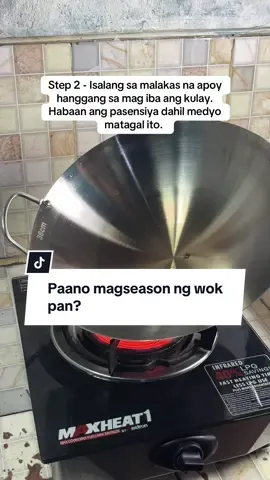 Paano magseason ng kawali o wok pan? #wokpan #seasonwokpan #kawali #nonstickworkpan #fyppppppppppppppppppppppp 