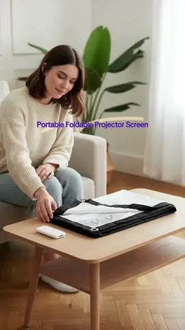 Portable Foldable Projector Screen, Full HD 1080P, 4K Ultrahd Ready, 16:9 Aspect Ratio, Washable for Home, Office & Outdoor Use #smartprojector #bedroomprojector #ledprojector #nightlightprojector #portablehammock #gamingmonitorreview #screenprotection #hometheatersetup #homeelectronics #inflatableprojectorscreen