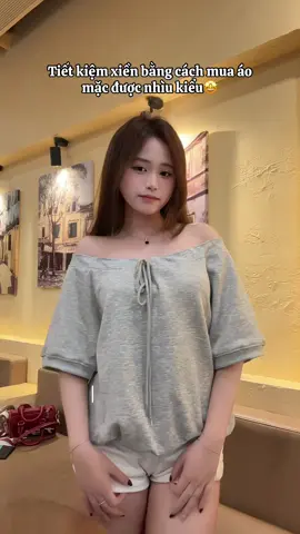 Áo đã xinh lại còn mặc được nhiều kiểu cơ😝 #aothun #aoxinh #thoitrangnu #viral #xuhuong 