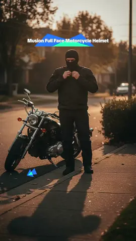 Motorcycle Full Face Helmet, Breathable Mesh Padding, UV Protection, Ideal for Riding & Outdoor Activities, Durable Design #facemask #blackmask #reusablemask #respiratormask #faceguard #sweatabsorbingcap #ledfacemask #cpapmask #blackstoneaccessories #blackouteyemask