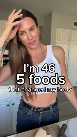 I’m 46 and these 5 foods changed my body. Ironically… they’re the foods I spent most of my life avoiding because I thought “leaner” or “lower calorie” meant healthier. For years I did everything the diet world told me to do: non-fat dairy, chicken breast, protein bars, low-fat everything. But I never felt satisfied, energized, or truly strong. Turns out the answer wasn’t eating less… it was eating better. Here are the 5 swaps that changed everything for me: 1️⃣ Full-fat dairy instead of non-fat   Cottage cheese, Greek yogurt, and even heavy cream in my coffee. The fat keeps me full and satisfied. 2️⃣ Chicken thighs instead of chicken breast   I lived off chicken breast for 30 years because I thought it was the “cleanest” protein. Now I focus on quality over fat content: chicken thighs, grass-fed beef, and steak. 3️⃣ Real protein instead of protein bars   Beef sticks, turkey sticks, chicken, parmesan cheese, nuts. I still have a protein bar sometimes, but most of the time I stick to real food. 4️⃣ Mocktails instead of cocktails   If you know my story, you know this one changed everything. 5️⃣ High-protein breakfasts instead of high-carb breakfasts   Instead of oatmeal, cereal, or toast… I start my day with eggs, yogurt, cottage cheese, or meat. My energy and cravings are completely different. It’s funny… the foods I avoided my entire life ended up being the ones that made me feel the best. Turns out feeling good at 46 wasn’t about restriction. It was about nourishment. Which one surprised you??? #over40women #foodswaps #healthyfood 
