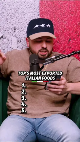 Quali sono i 5 prodotti alimentari italiani più esportati al mondo? 🇮🇹🌍 #fyp #italia #italian 