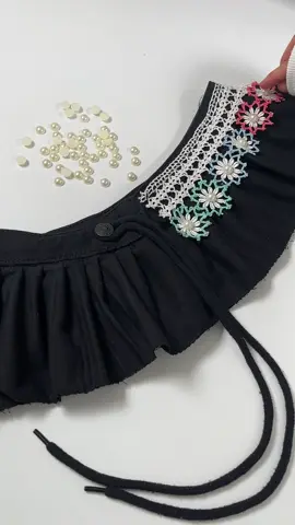 Easy Sewing İdea ✂️💜 #DIY #sewing #skirtbelt