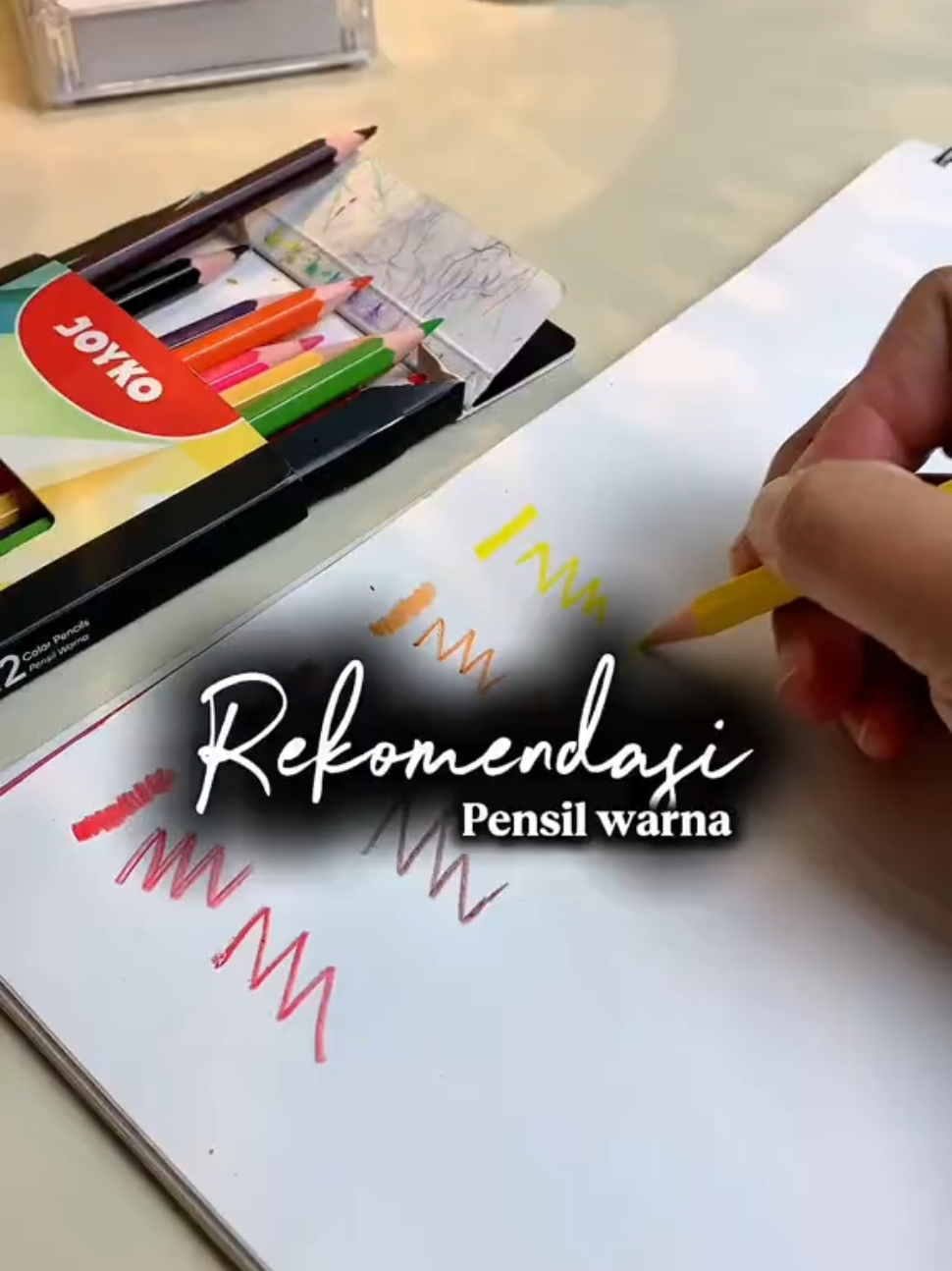 Ini Rekomen bund buat kalian yang nyari pensil warna harga terjangkau  #pensilwarna #joyko #pensilwarnajoyko #joykopremiumoilcolorpencil 