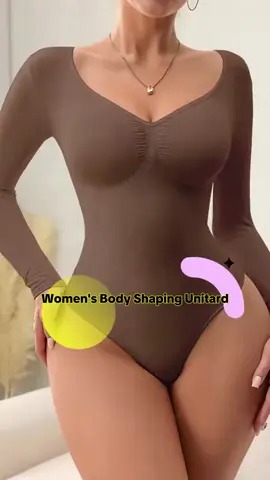 Women's Seamless Body Shaping Unitard, Waist Cinching & Belly Control, Zipper Fly for Easy Wear, Layered Option #shapewear #shapewearbodysuit 