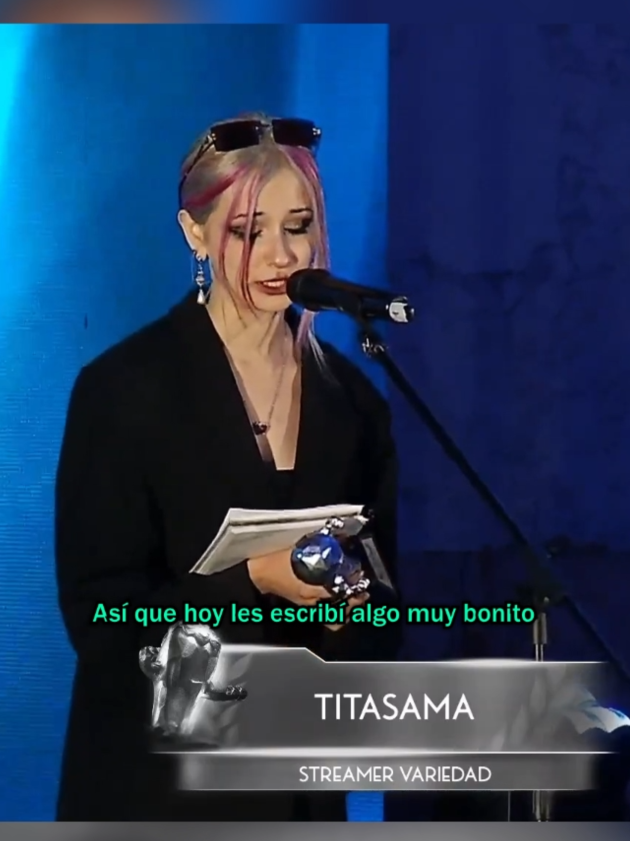 Discurso de Titasama en los CAA - #titasama #argentina #coscuarmyawards #coscu#coscuarmy#coscuarmyawards2026 #coker #parquepatricios #derrumbe #discurso #streamers #streamervariedad