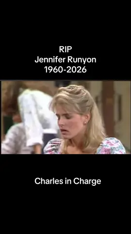 Another familiar face from our 80s TV nights gone, Jennifer Runyon- Gwendolyn Pierce -from Charles in Charge. RIP Jennifer #CharlesInCharge #GenX #80sKid #fyp #Throwback