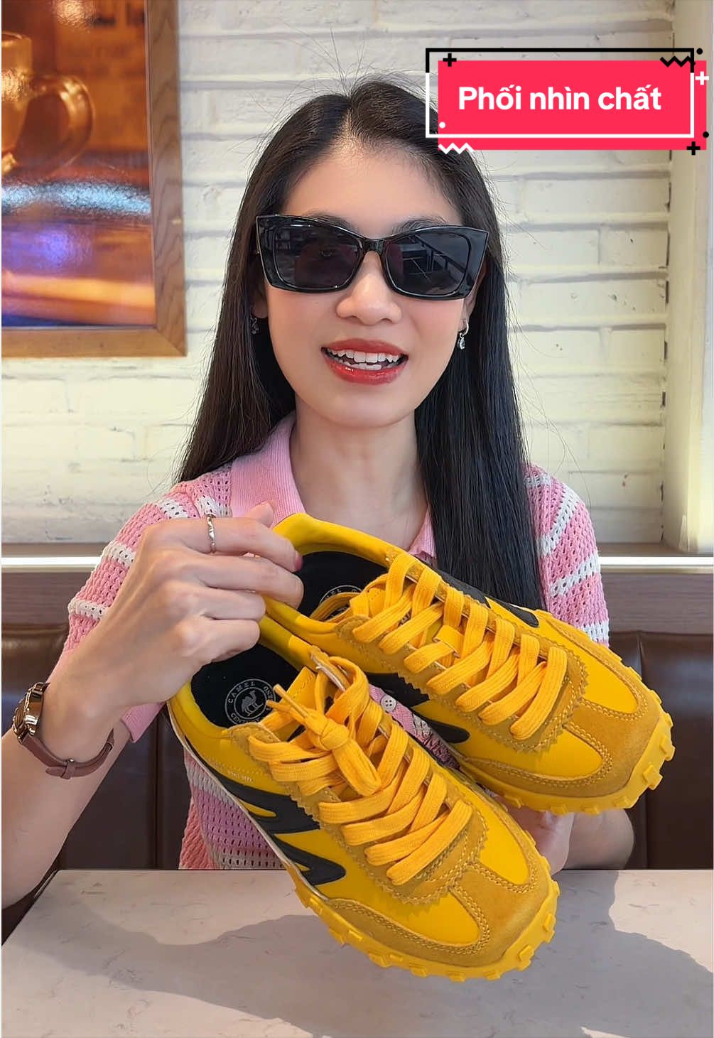 Giày sneakers da phối chất nha #xuhuong #sneakers 