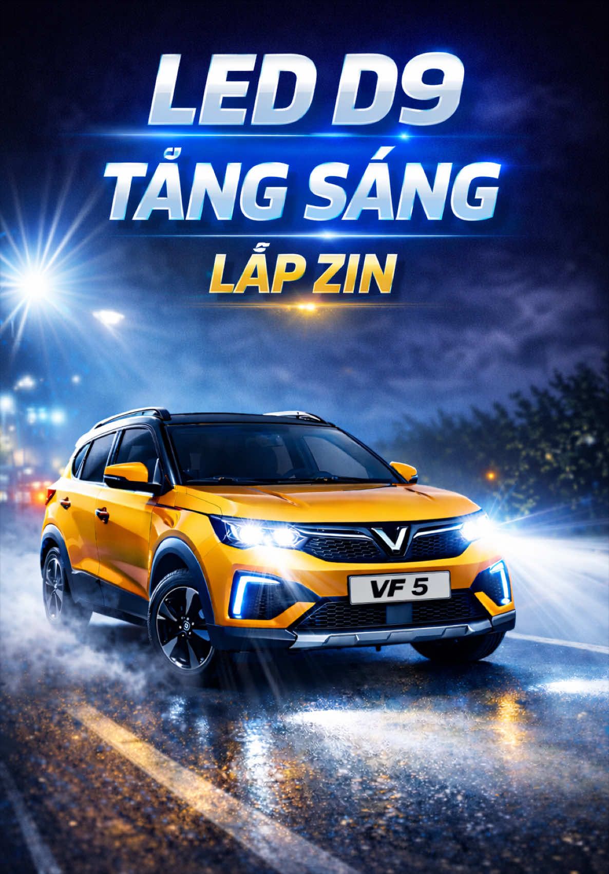 Đèn LED D9 tăng sáng lắp zin 🔥 Ánh sáng mạnh – rõ đường – an toàn khi chạy đêm. Lắp nhanh 10 phút, không ảnh hưởng hệ thống xe. Ai hay chạy đêm nên nâng cấp ngay. #denled #ledd9 #tangsang #denoto#ledd9titanpro 