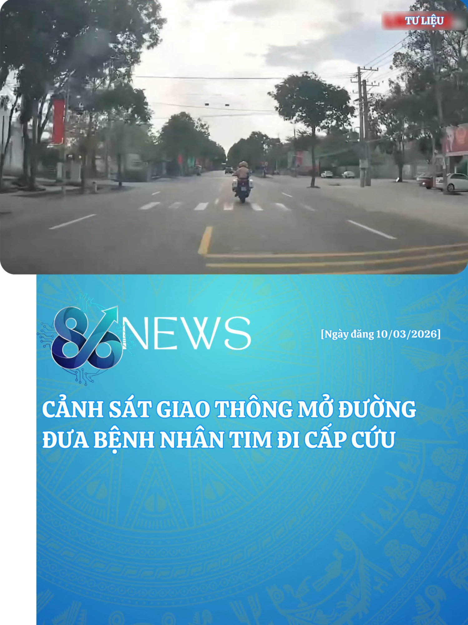 Cảnh sát Giao thông đã dùng xe mô tô chuyên dụng mở đường, hỗ trợ tài xế lái ô tô đưa một người bệnh tim đến bệnh viện cấp cứu #86News #BinhThuanNews #SonMy #BaRia #csgt #capcuu #danduong