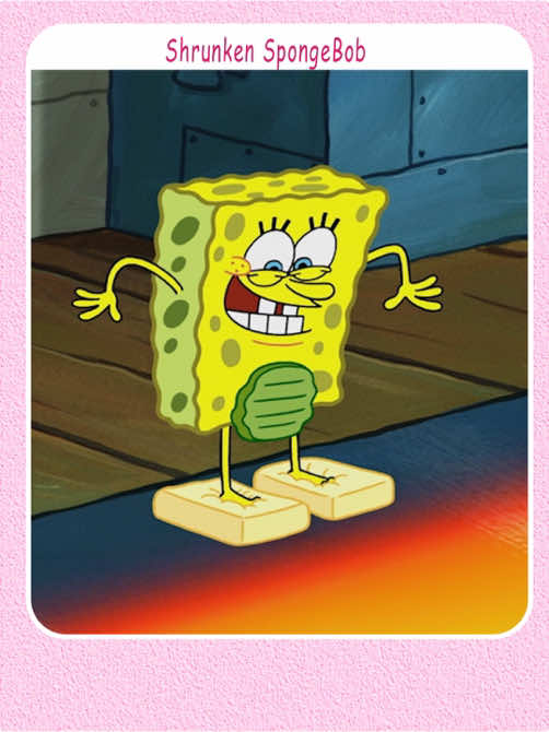 After Spongebob shrank,a series of adventures unfolded#foryou #usa #fyp #cartoon #spongebobsquarepants 