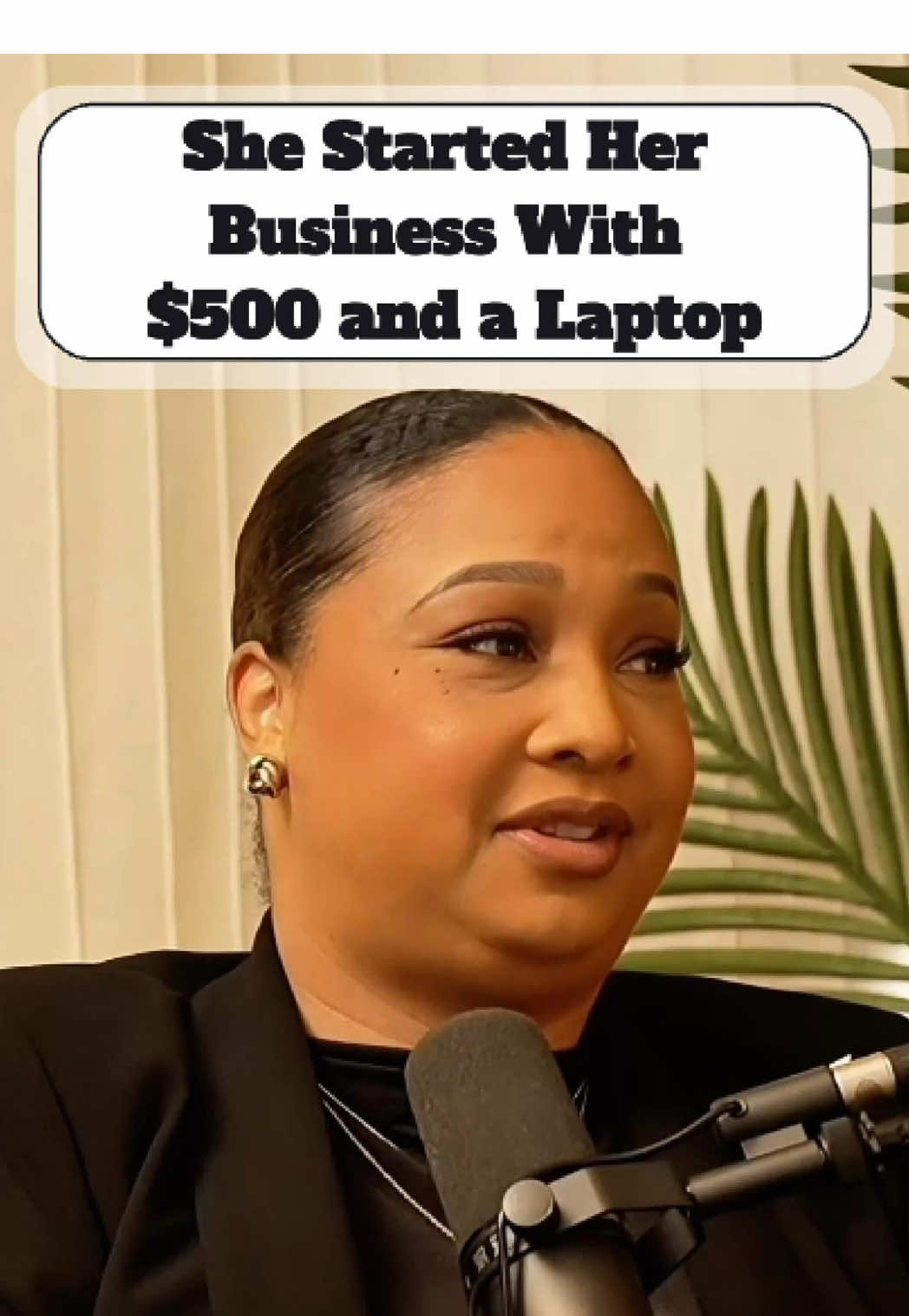She started her business with just $500 and a laptop. Every business begins somewhere. What would you start with $500? 🎙 From Black, Beautiful & Wealthy with @chantellbeete  Guest: @Treasa Leigh Brown | Founder  Company: @Leigh Event Group  #EntrepreneurMindset #WomenInBusiness #StartWhereYouAre #BlackBeautifulWealthy #BusinessStory