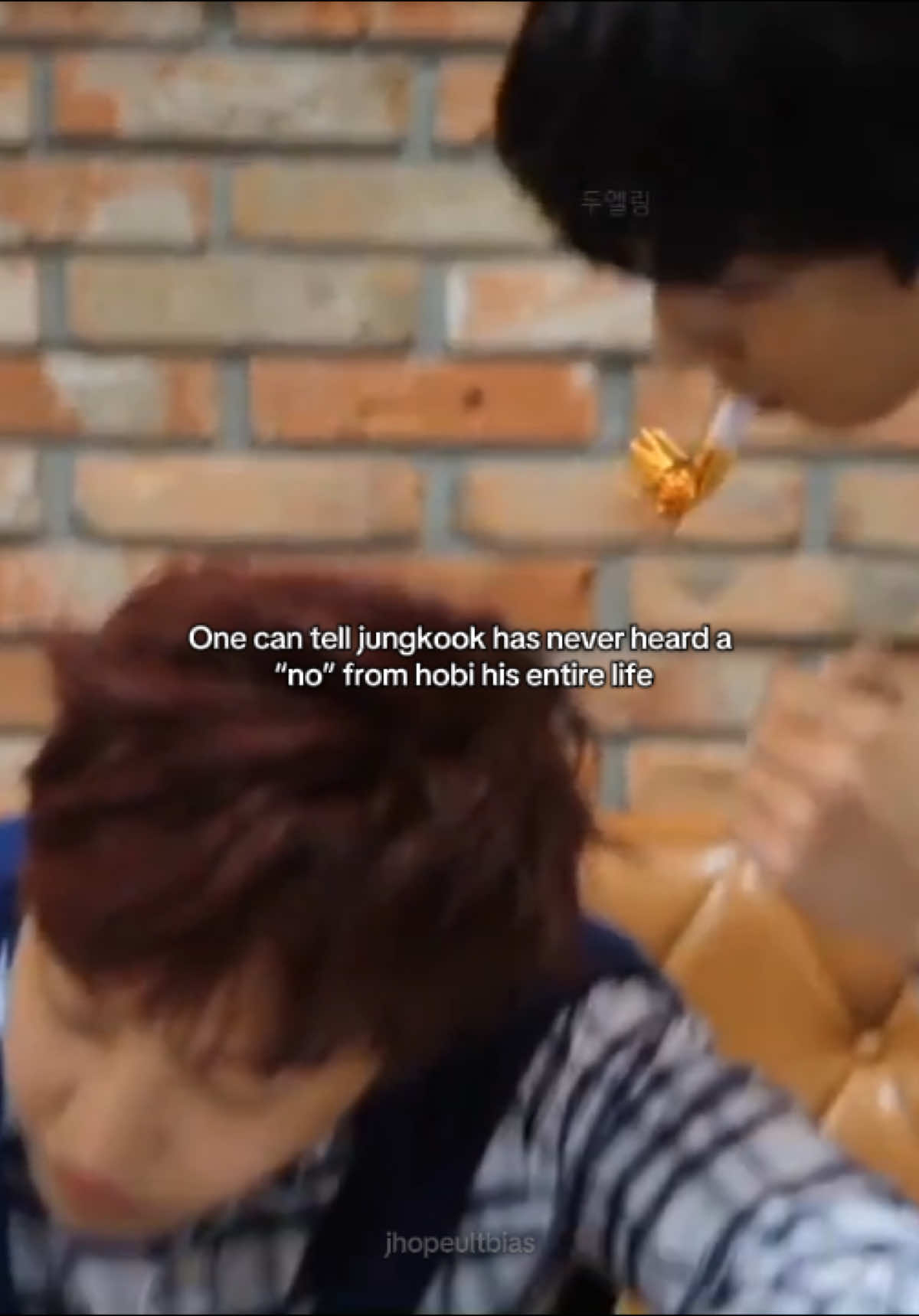 Hobi litterally lets jk do anything 😭 he does not care and it’s so cute #hopekook #koobi #jhope #jungkook #hobi 
