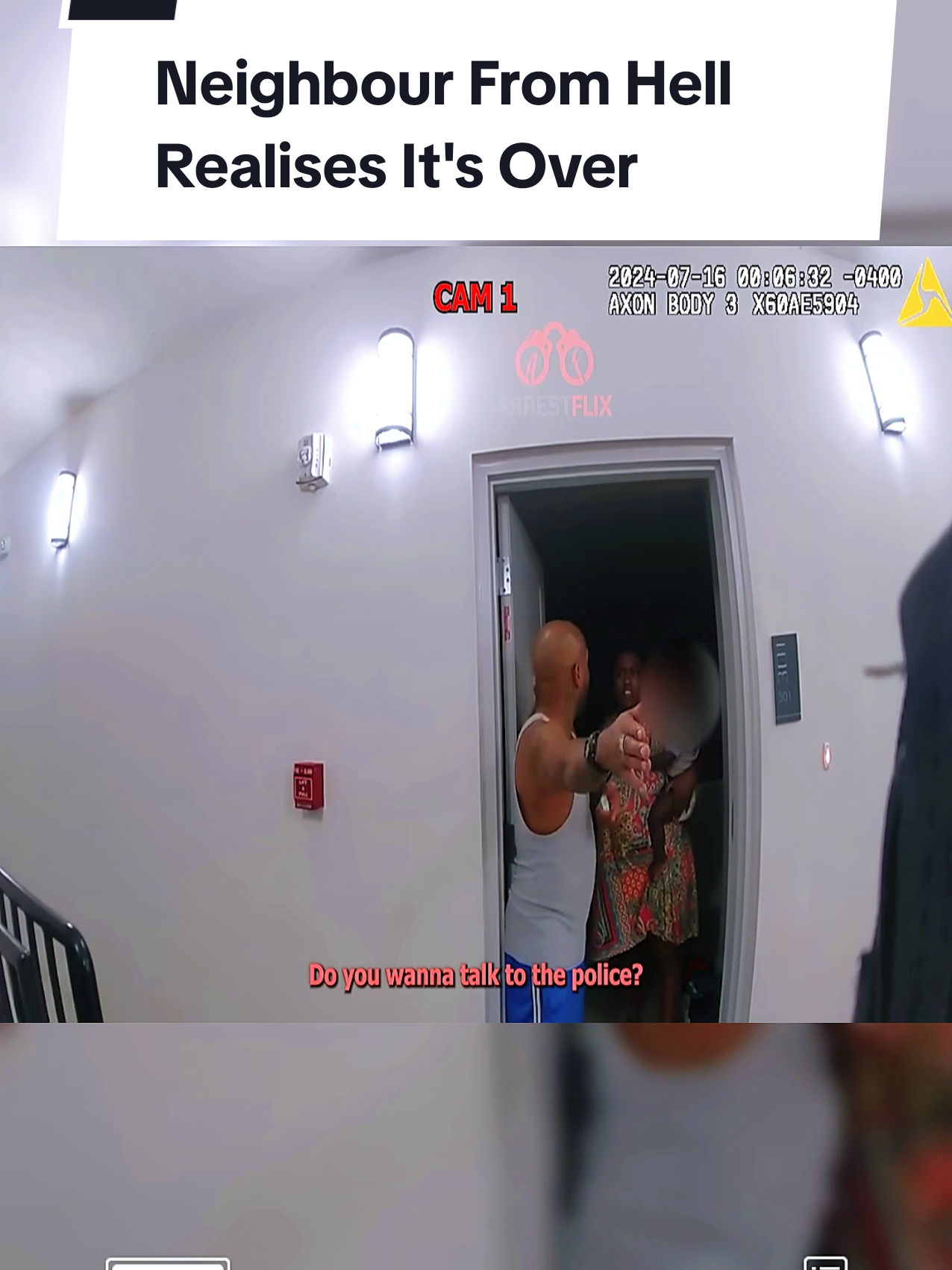 Neighbour From Hell Realises It's Over #cops #karma 