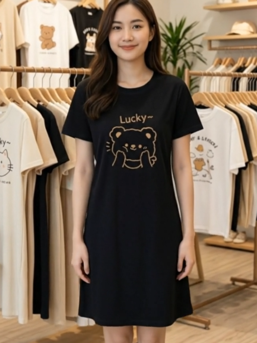 เดรสเสื้อยืดแขนสั้น #เดรสแขนสั้นผ้ายืด #เดรสแขนสั้นคอกลม #คลิปนี้ต้องฟีด #สินค้าปังดันยอดขาย #tiktokshopช้อปกันวันเงินออก 
