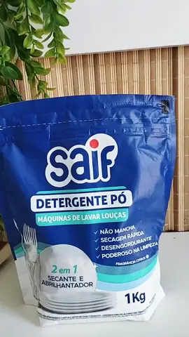 sabão detergente lava louça em pó saif 1kg 2 em 1. #sabao #saif #detergente #lavaloucas #fyp 