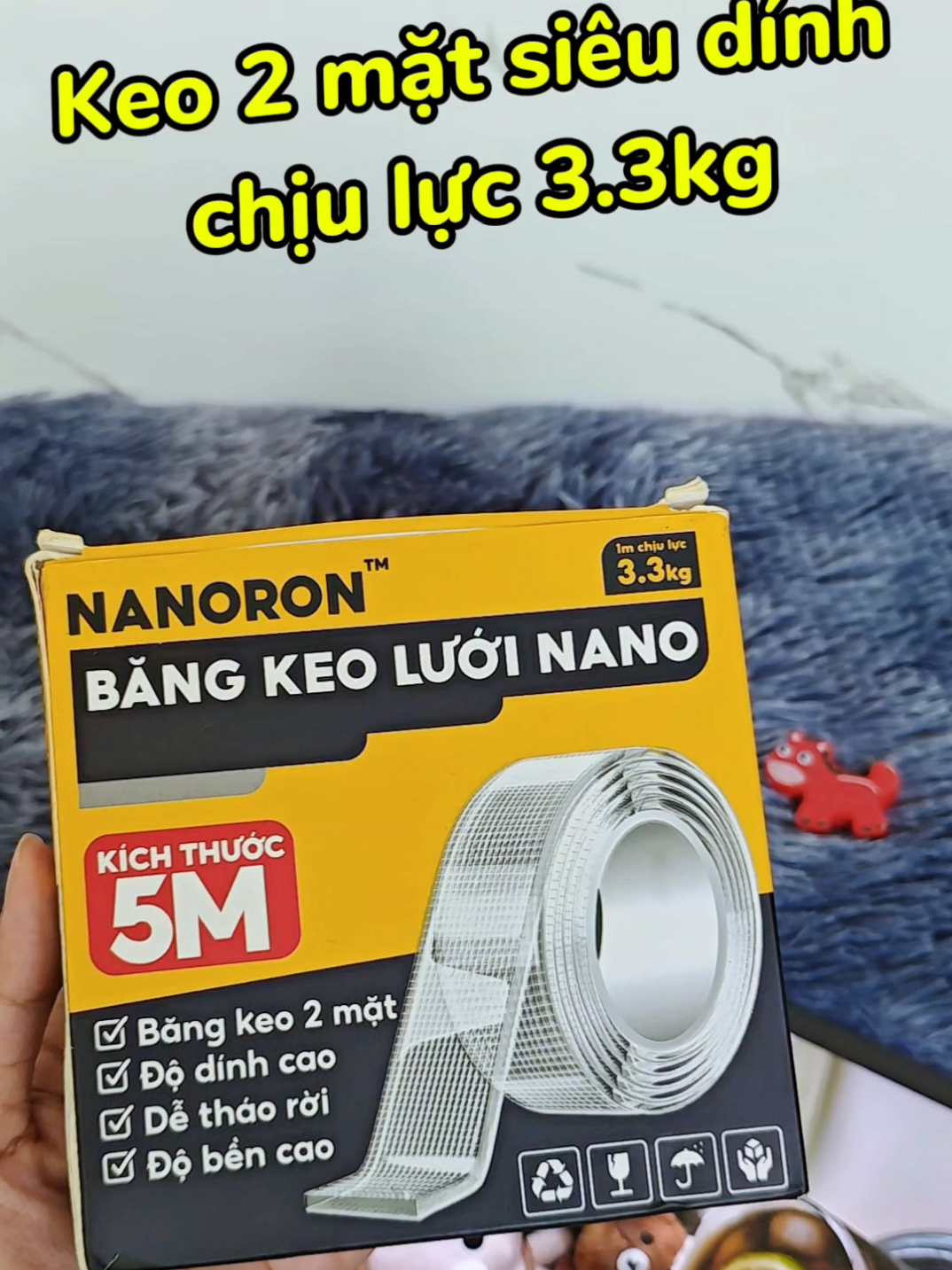 KEO 2 MẶT SIÊU DÍNH CHỊU LỰC 3.3KG #JKyn #bangkeonano #trending #xuhuong #fyp 