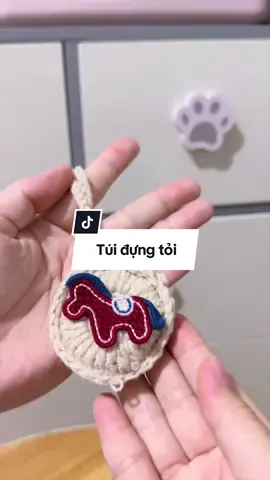 Túi đựng tỏi hình con ngựa năm 2026 bằng len siêu nhiều màu xinh#tuidungtoichobesosinh 