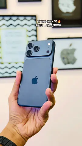 iPhone 17 pro max blue 🔥  256 Gb battery 💯 98 cycle count Australia 🇦🇺 variant  Only : 1,10,000k #iphone17promax #iphone #foryoupage #viral #foryou @TikTok Bangladesh 