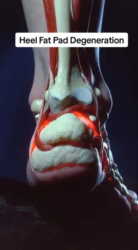 Under your heel is a thick fat pad cushion that absorbs shock when you walk. Over time this cushion can thin or break down, reducing protection for the heel bone. When that happens, pressure from walking or standing can cause deep heel pain. This is one reason heel pain sometimes increases with age or long periods of standing. #heelpain #footcushion #foothealth #bodymechanics #LearnOnTikTok