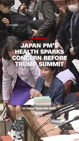 Japan’s Prime Minister Sanae Takaichi appeared unwell at a budget committee session on Thursday, which sparked concerns over her health. This comes less than a week before her meeting with President Trump in Washington. On Friday, Japan’s government said she has recovered and returned to official duties. CNN’s @hanakomontgomery reports. #CNN #News #Japan