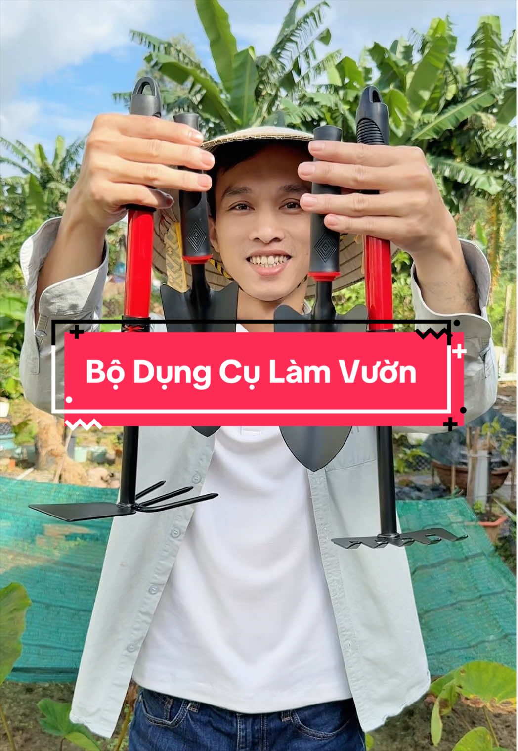 Bộ 4 món dụng cụ làm vườn #thientimi 