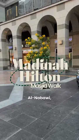 This is the real walking distance from Hilton Madinah to Masjid al Nabawi 🕌 Approx. 4 minutes 36 seconds ⏰ #Umrah #UmrahTips #Makkah #Madinah #MuslimCreators