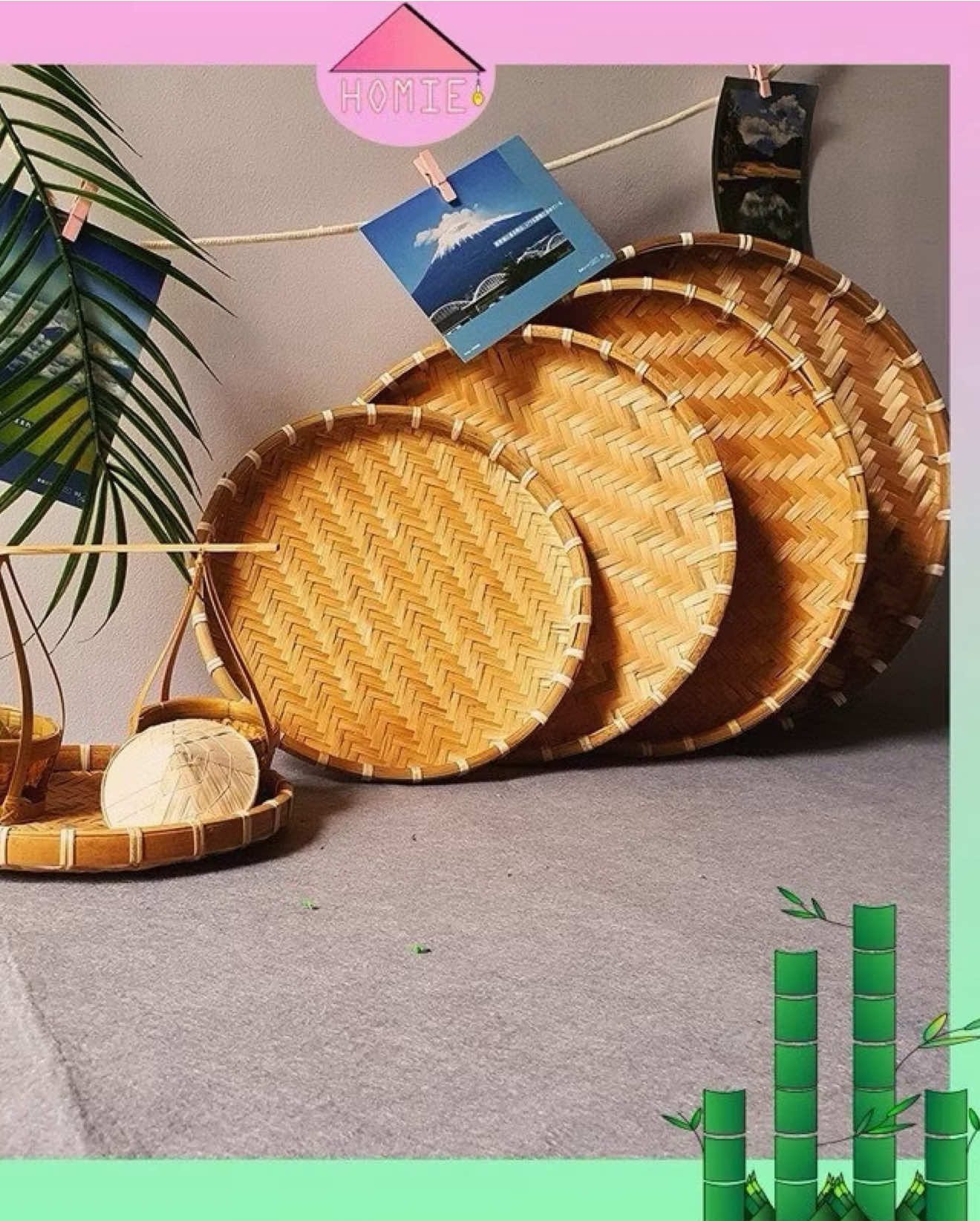 Mẹt tre đựng đồ, decor trang trí. Mẹt tre có thể sử dụng đựng hoa quả, bánh kẹo, thức ăn, bát đĩa.... lên mâm ngũ quả hoặc decor trang trí hoa cũng xinh. Nói chung là tiện lắm ạ #mettre #mettrethucong #mettretrangtri #mettredungdo #mettredecor 