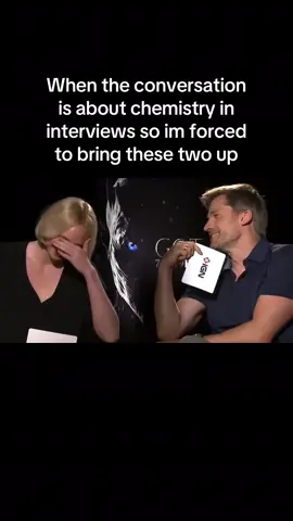 this is making me look parasocial but i love watching their interviews lol, best friendship in got BY FAR #nikolaicosterwaldau #gwendolinechristie #asoiaf 