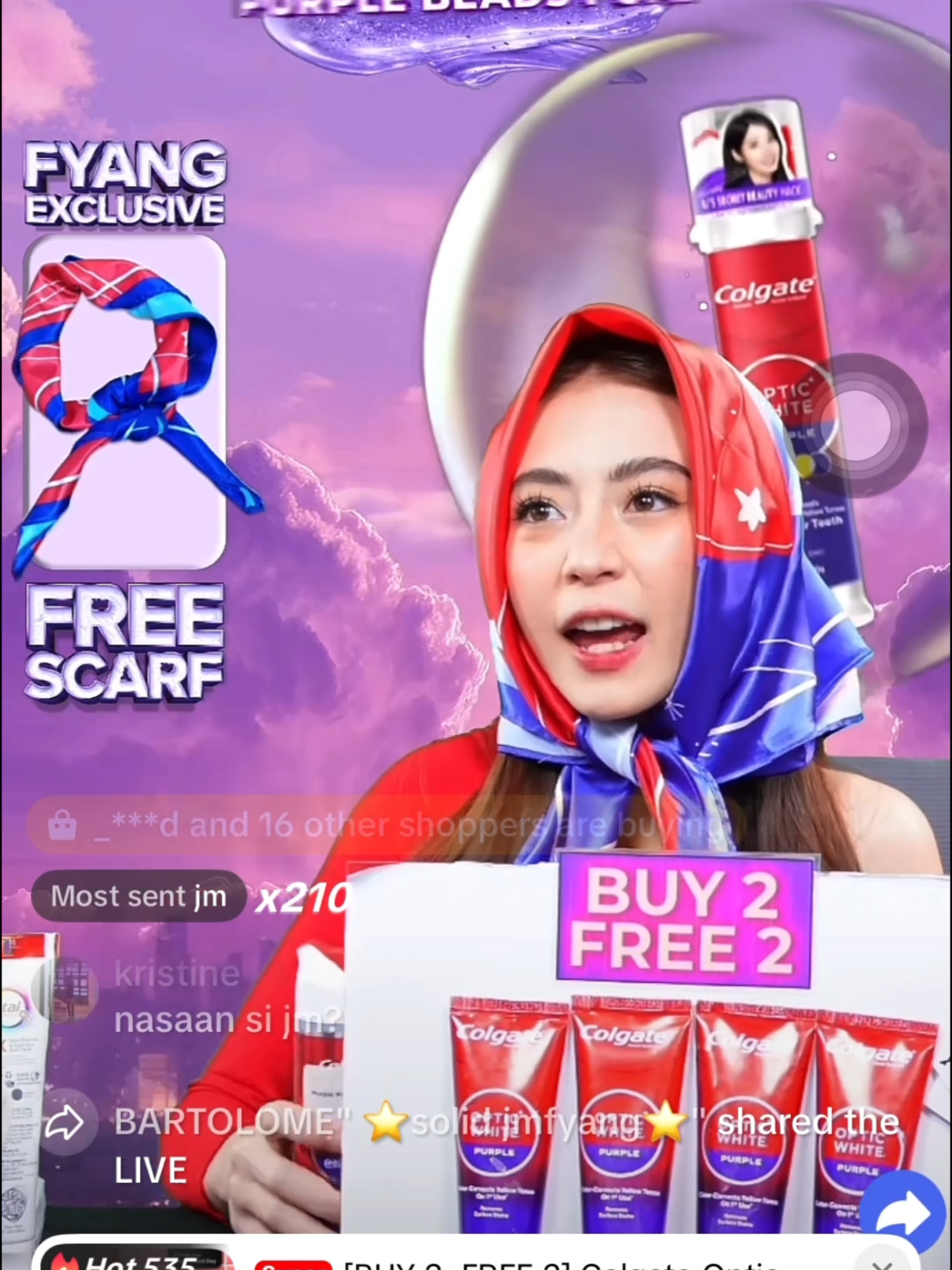 We hope nag check out kayo para hindi magtampo si Fyang 😂 #ColgateOpticWhite #ColgatePurple #PurplePump #TikTokFinds  @sofiaasmithh6_
