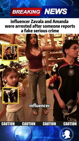 influencer Zavala and Amanda were arrested after someone reports a fake serious crime #zavala #fyp #amanda #breakingnews #livestreaming