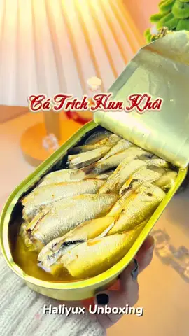 Cá Trích hun khói ngâm dầu Oliu mấy bà đã thử chưa nè #haliyux #catrichhunkhoingamdau #mukbang #cadonghop #xuhuong 