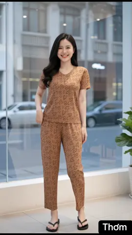 set đồ bộ thun gân mặc nhà tay#setbo #setbococ #setbonu 