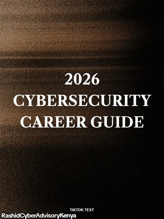 FULL CYBERSECURITY CAREER GUIDE 2026 #fyp #rashidcyber #infosec #career #cybersecurity 