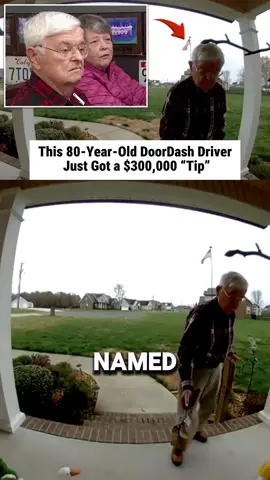 This 80-Year-Old DoorDash Driver Just Got a $300,000 “Tip”#news #fyp #fypシ゚ #doordash @DoorDash 